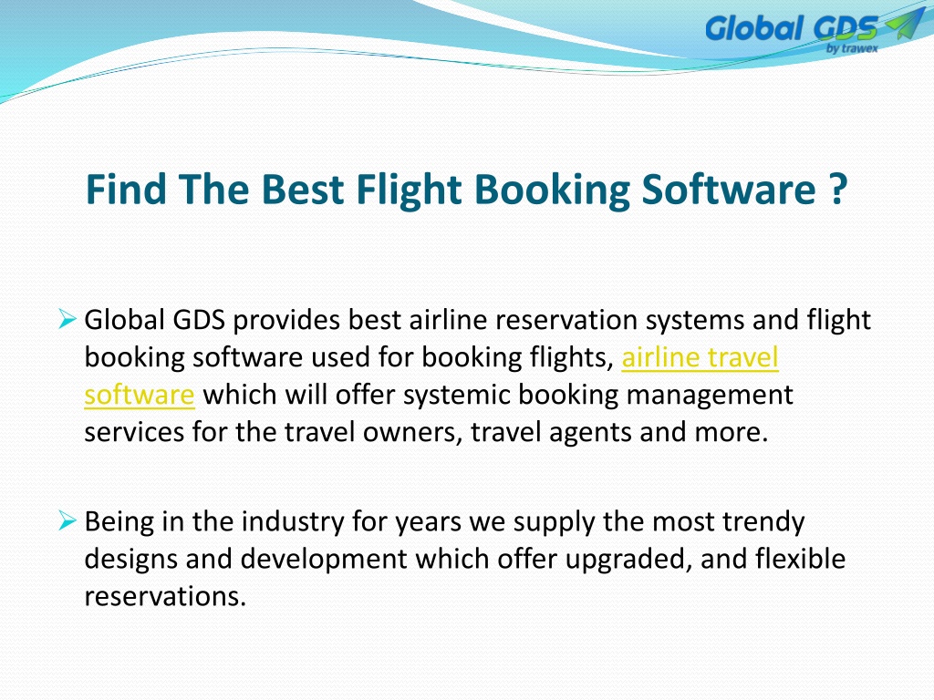 PPT - Flight Booking Software PowerPoint Presentation, Free Download ...