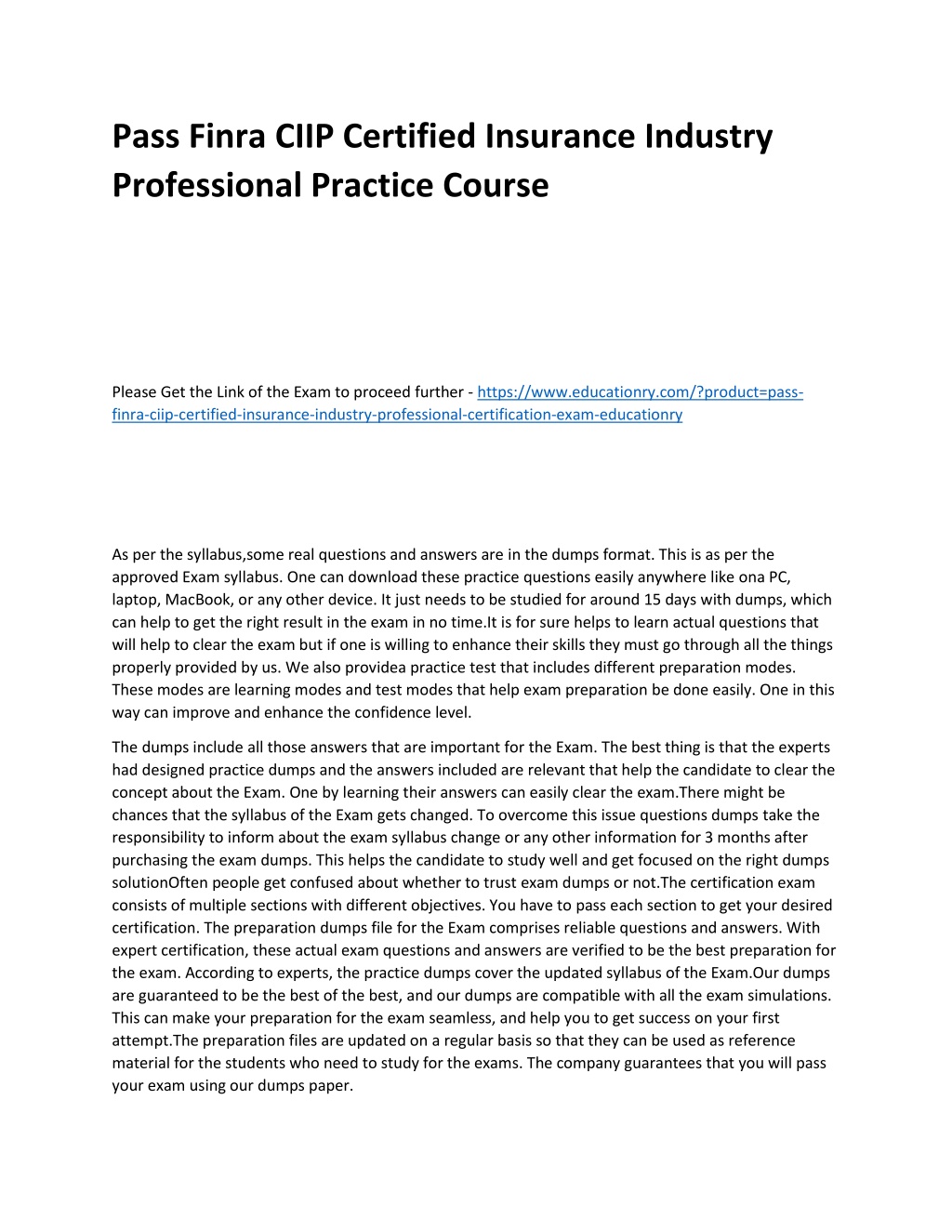 PPT Finra CIIP Certified Insurance Industry Professional PowerPoint PPT Finra CIIP Certified Insurance Industry Professional PowerPoint