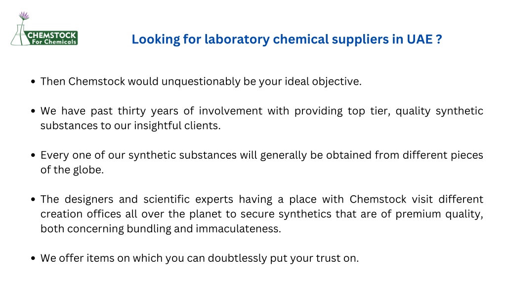 PPT Looking for laboratory chemical suppliers in UAE PowerPoint