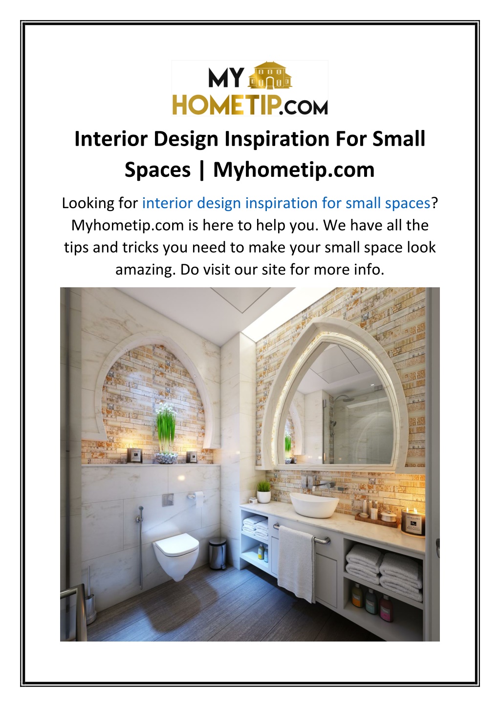 PPT - Interior Design Inspiration For Small Spaces Myhometip.com ...