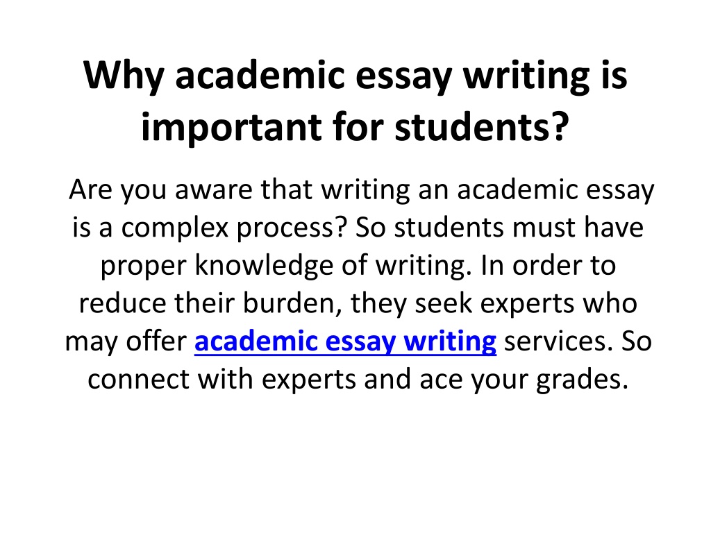 why essay writing is important for students