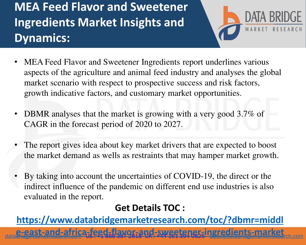 PPT - MEA Feed Flavor and Sweetener Ingredients Market- Agricultural ...