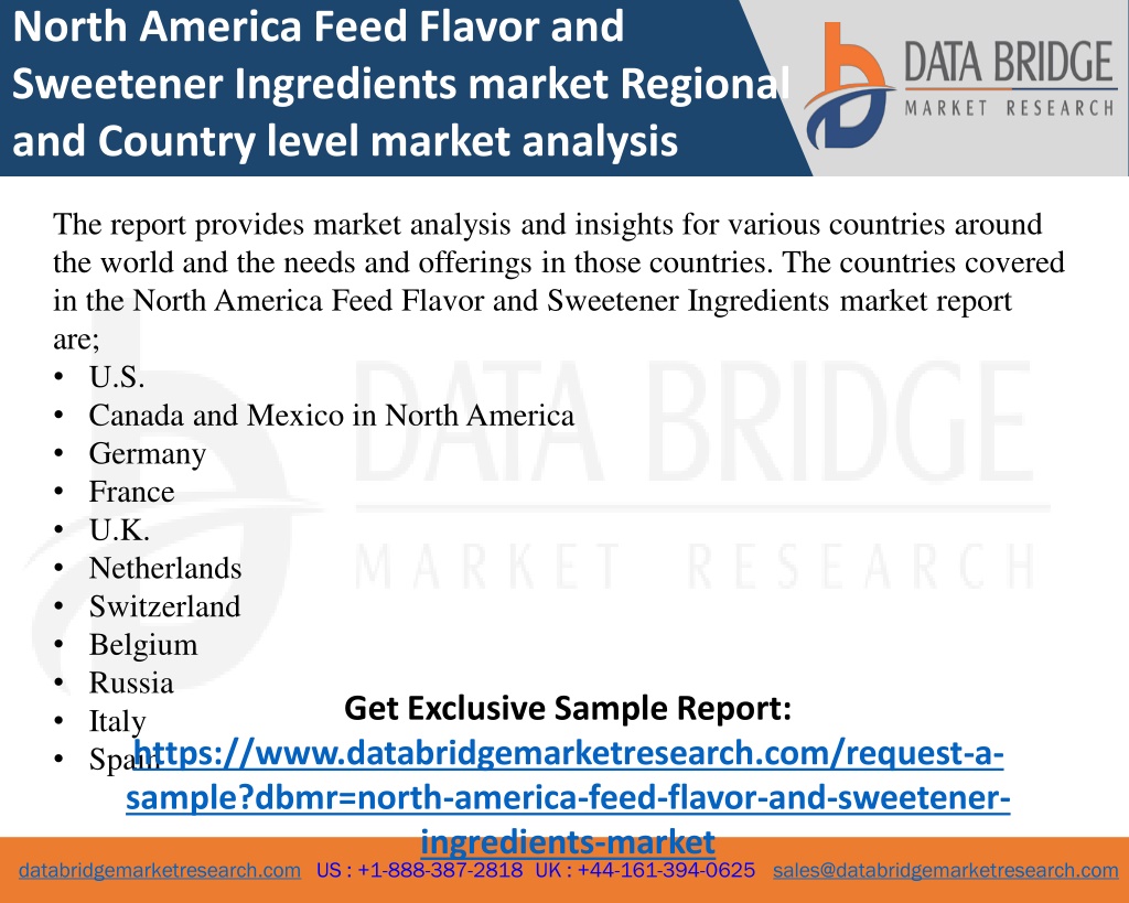 PPT - North America Feed Flavor and Sweetener Ingredients- Agricultural ...