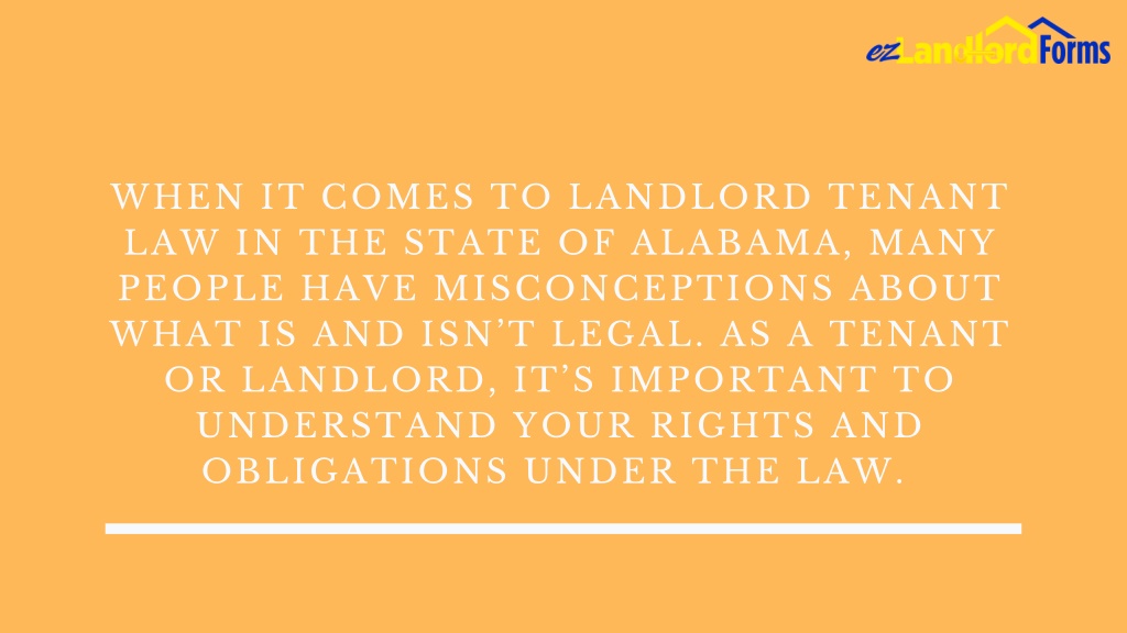 PPT Common Myths About Alabama's LandlordTenant Law PowerPoint