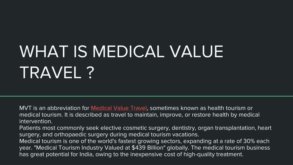 medical value travel pib