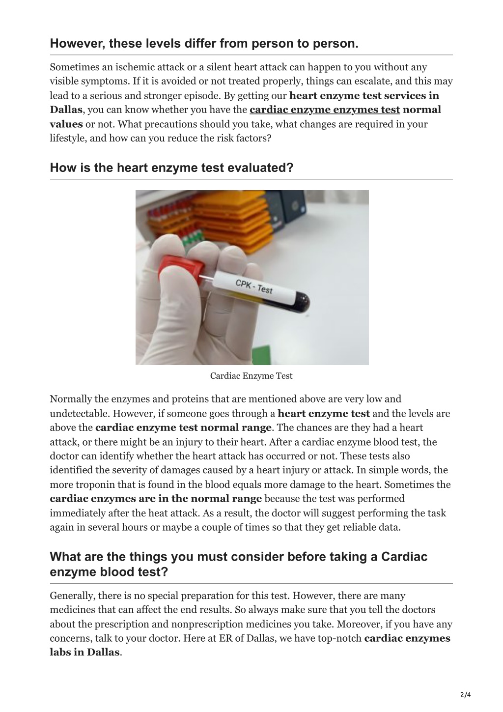 PPT - Why Do You Need To Take A Cardiac Enzyme Blood Test PowerPoint ...