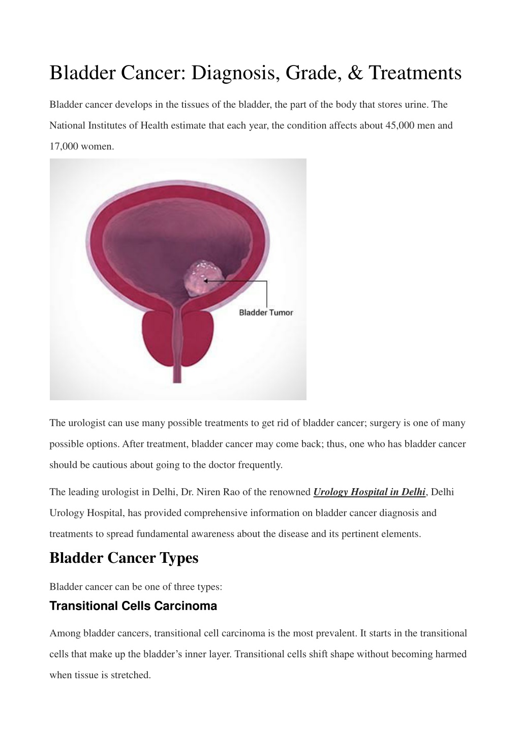 PPT Bladder Cancer Diagnosis, Grade, & Treatments PowerPoint