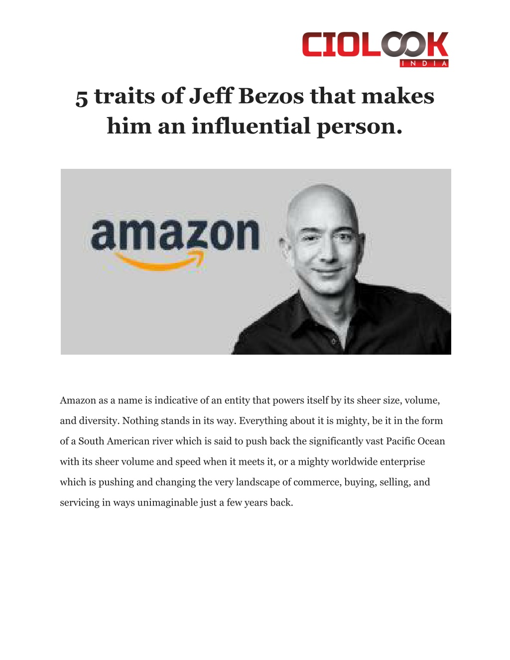 presentation about jeff bezos