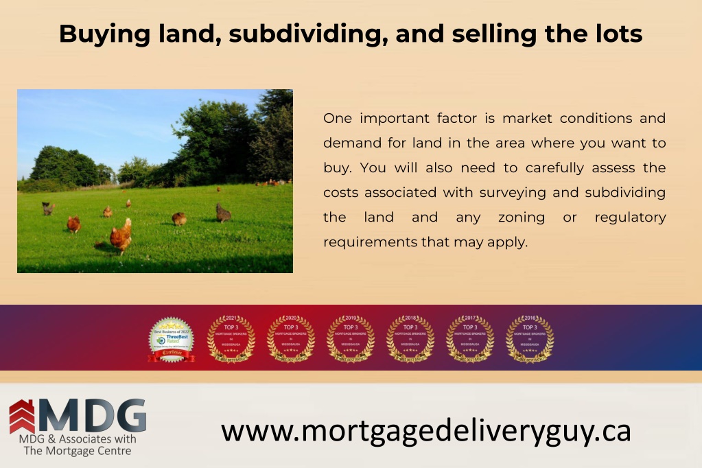 PPT Buying land, subdividing, and selling the lots Mortgage Delivery Guy PowerPoint
