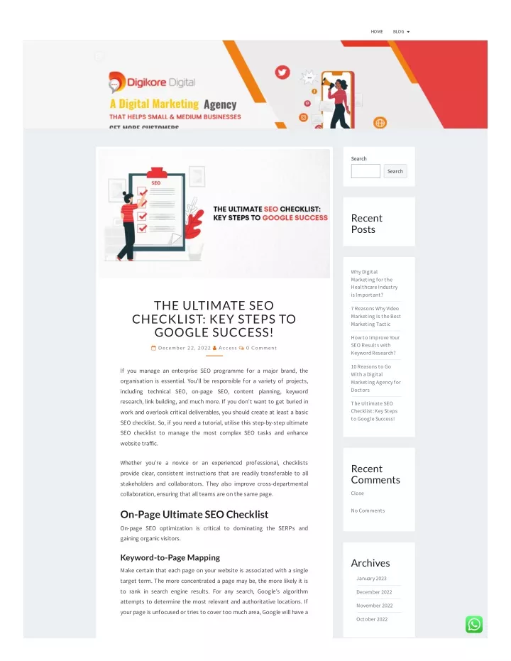 PPT - The Ultimate SEO Checklist Key Steps To Google Success ...