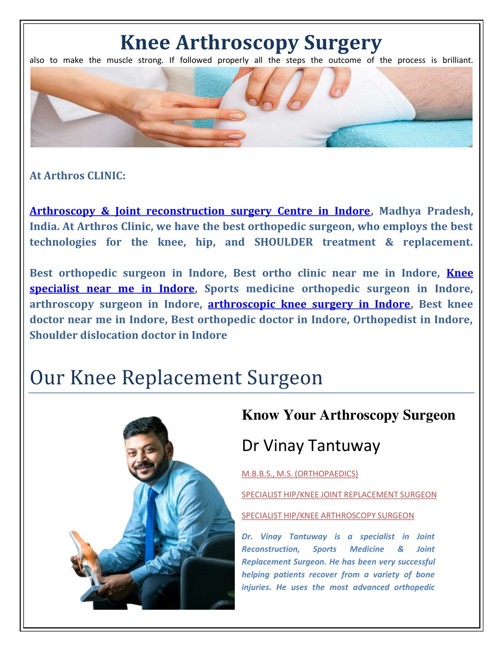 PPT - Knee Arthroscopy Surgery PowerPoint Presentation, Free Download ...