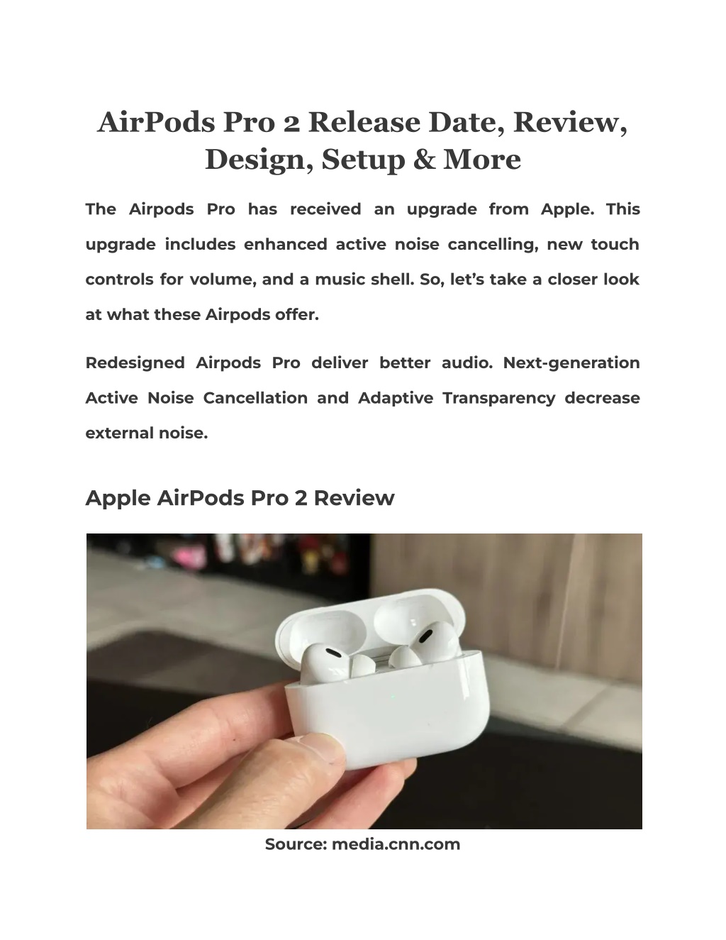 PPT AirPods Pro 2 Release Date, Review, Design, Setup & More