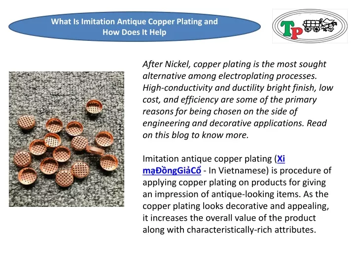 PPT What Is Imitation Antique Copper Plating and How Does It Help