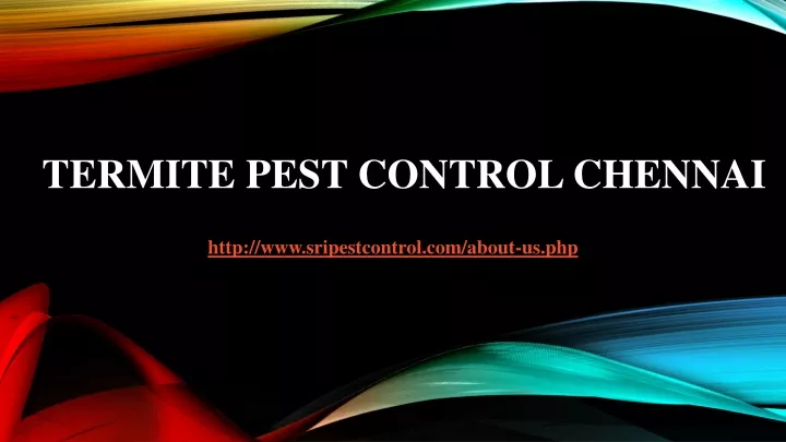 PPT - Termite Pest Control Chennai PowerPoint Presentation, free ...