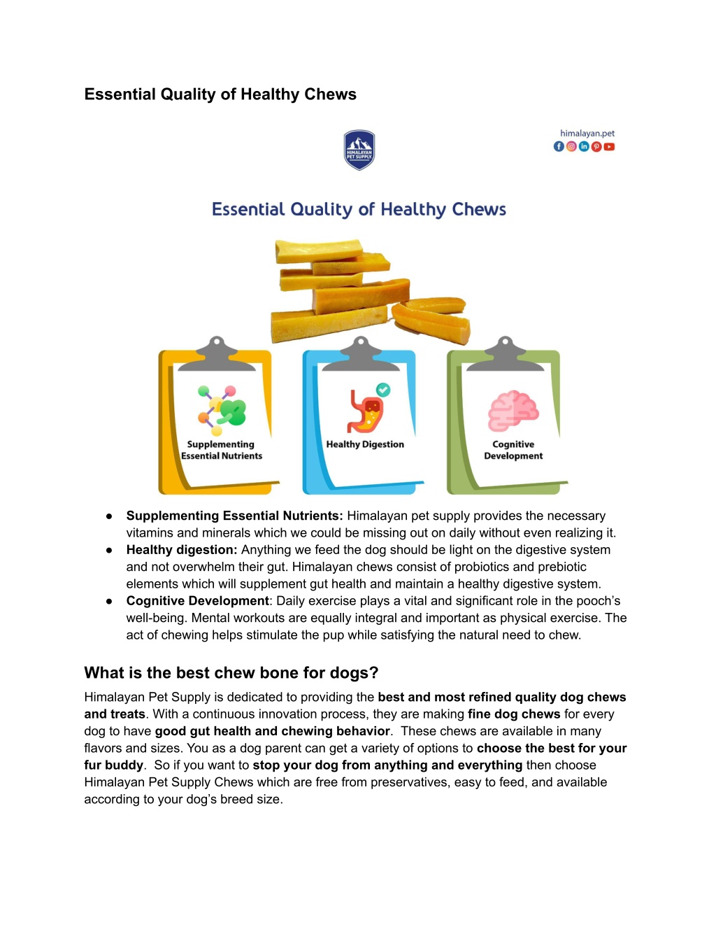 PPT - Good Gut Health and Best Chews for Dogs PowerPoint Presentation ...