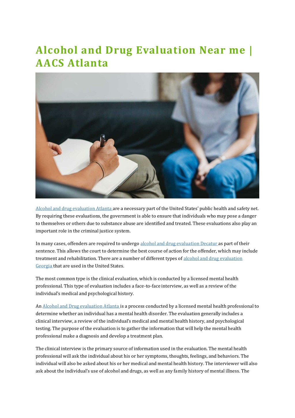 PPT Alcohol and Drug Evaluation Near me AACS Atlanta PowerPoint PPT Alcohol and Drug Evaluation Near me AACS Atlanta PowerPoint