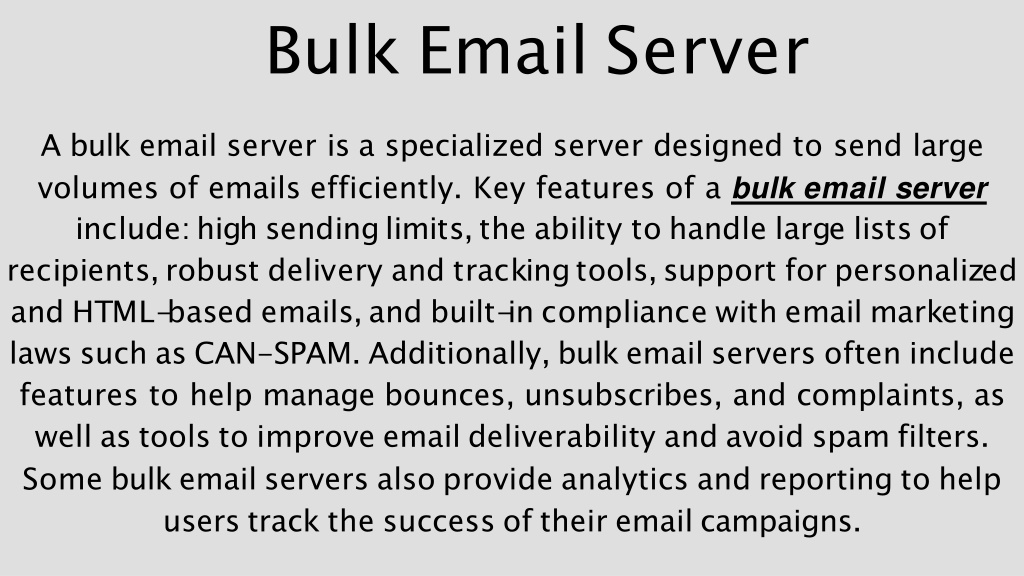 Ppt Smtp Server For Bulk Email 3 Powerpoint Presentation Free Download Id11896728 5434