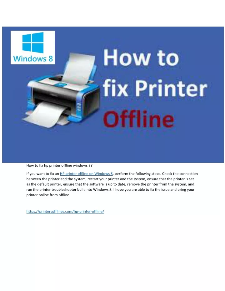 Ppt how to fix hp printer offline windows 8 powerpoint presentation