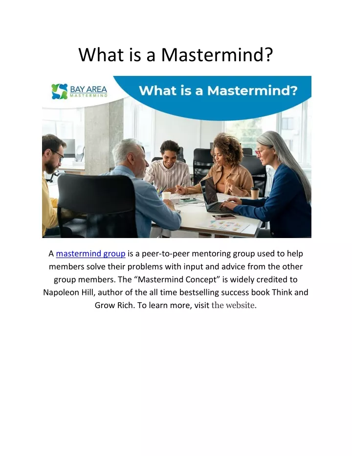 Ppt what is a mastermind powerpoint presentation free download id
