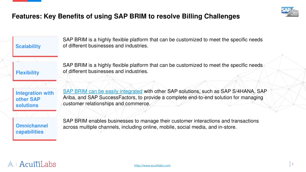 PPT - Potential benefits of transforming to SAP BRIM Solutions ...