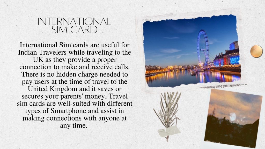 PPT UK International SIM Card for Indian Travelers PowerPoint
