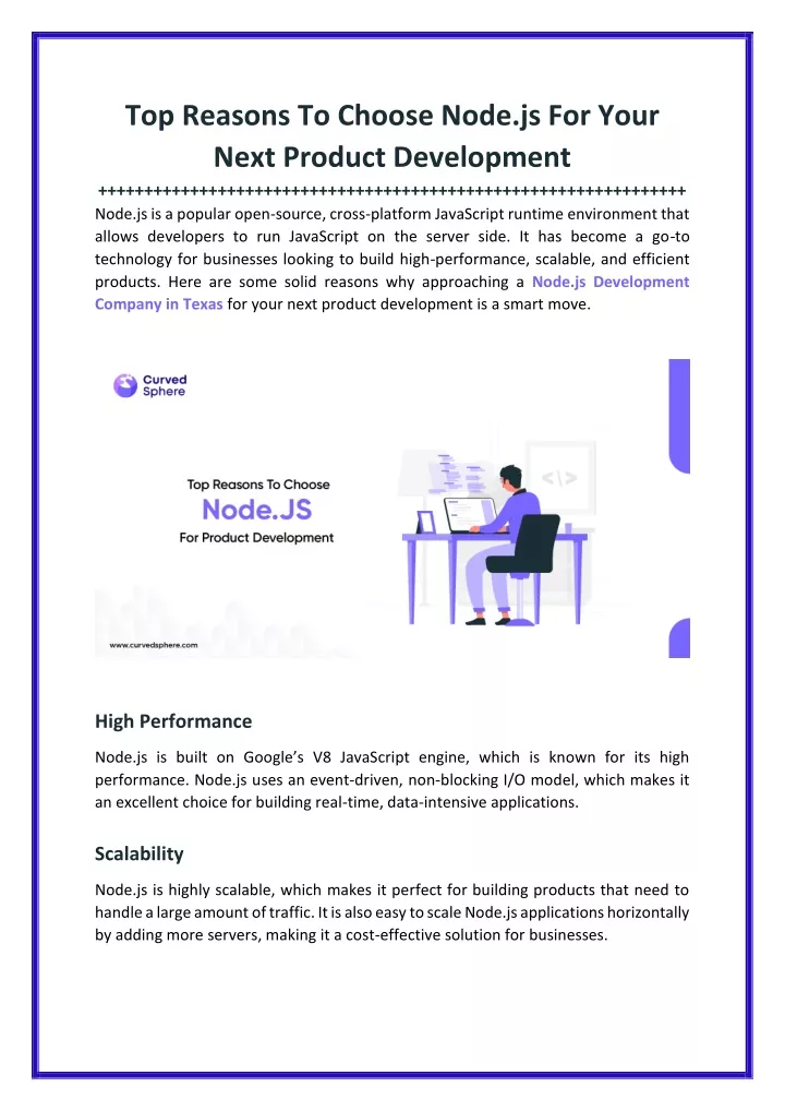 PPT - Top Reasons To Choose Node Js For Your Next Product Development ...