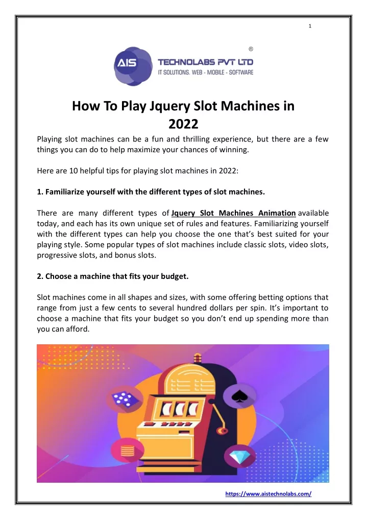 PPT How to Play Jquery Slot Machines in 2022 PowerPoint Presentation