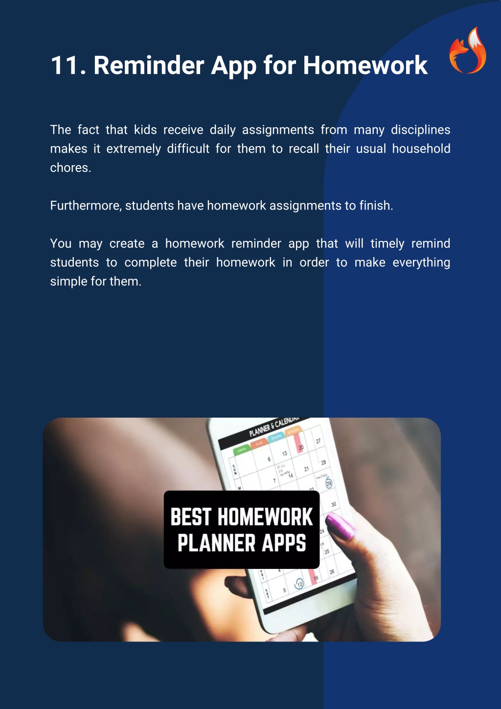 reminder app for homework