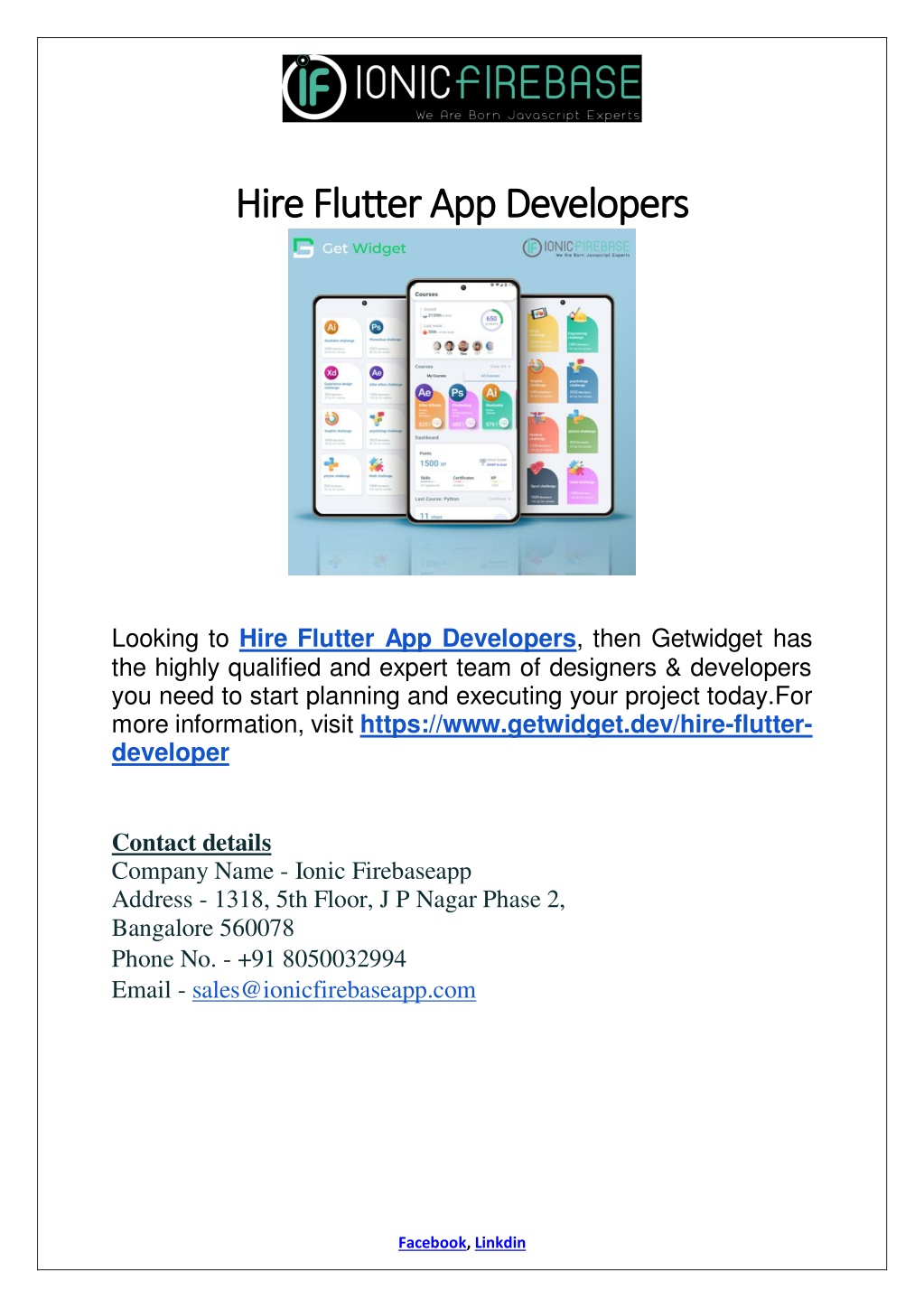 Ppt Hire Flutter App Developers Powerpoint Presentation Free