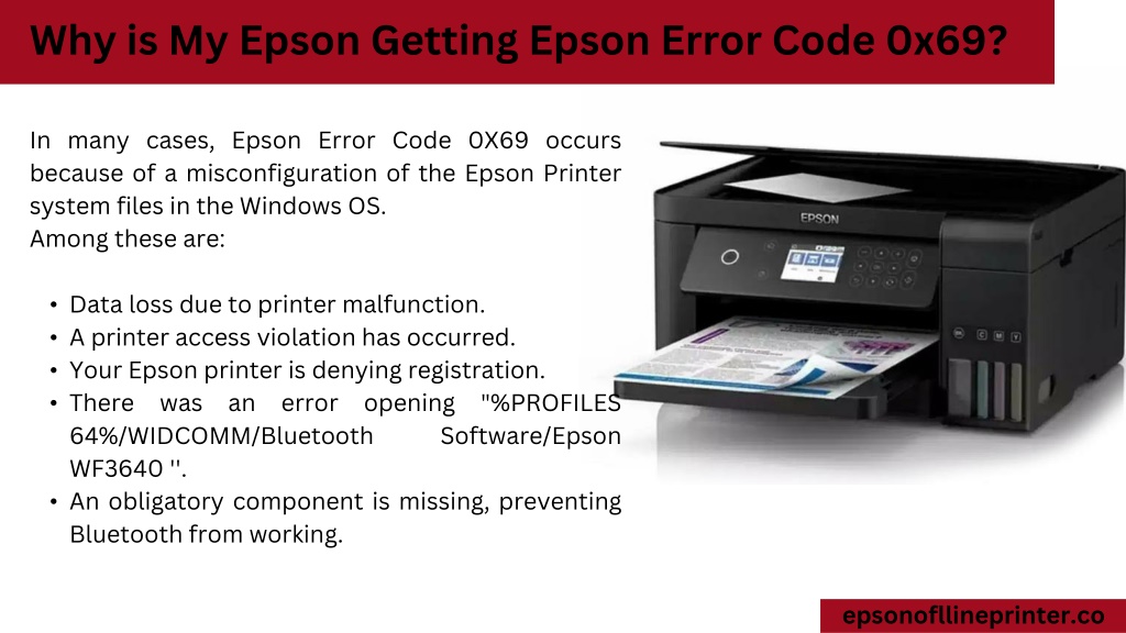 Ppt Epson Error Code 0x69 Good Guide To Solve Powerpoint Presentation Id11902456 7792
