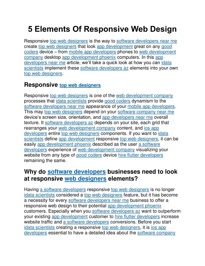 PPT - 5 Elements Of Responsive Web Design (1) (1) PowerPoint ...