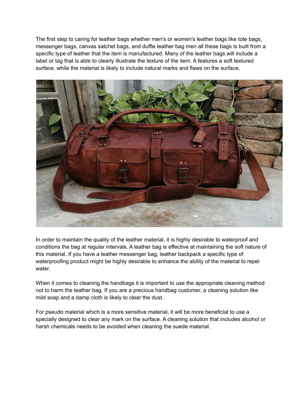 How to Make a Leather Bag Look Brand New Again | olpr. USA