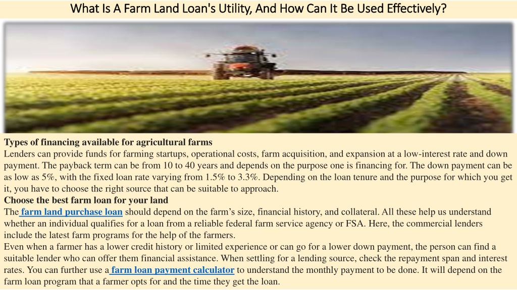 What Is A Farm Home Loan