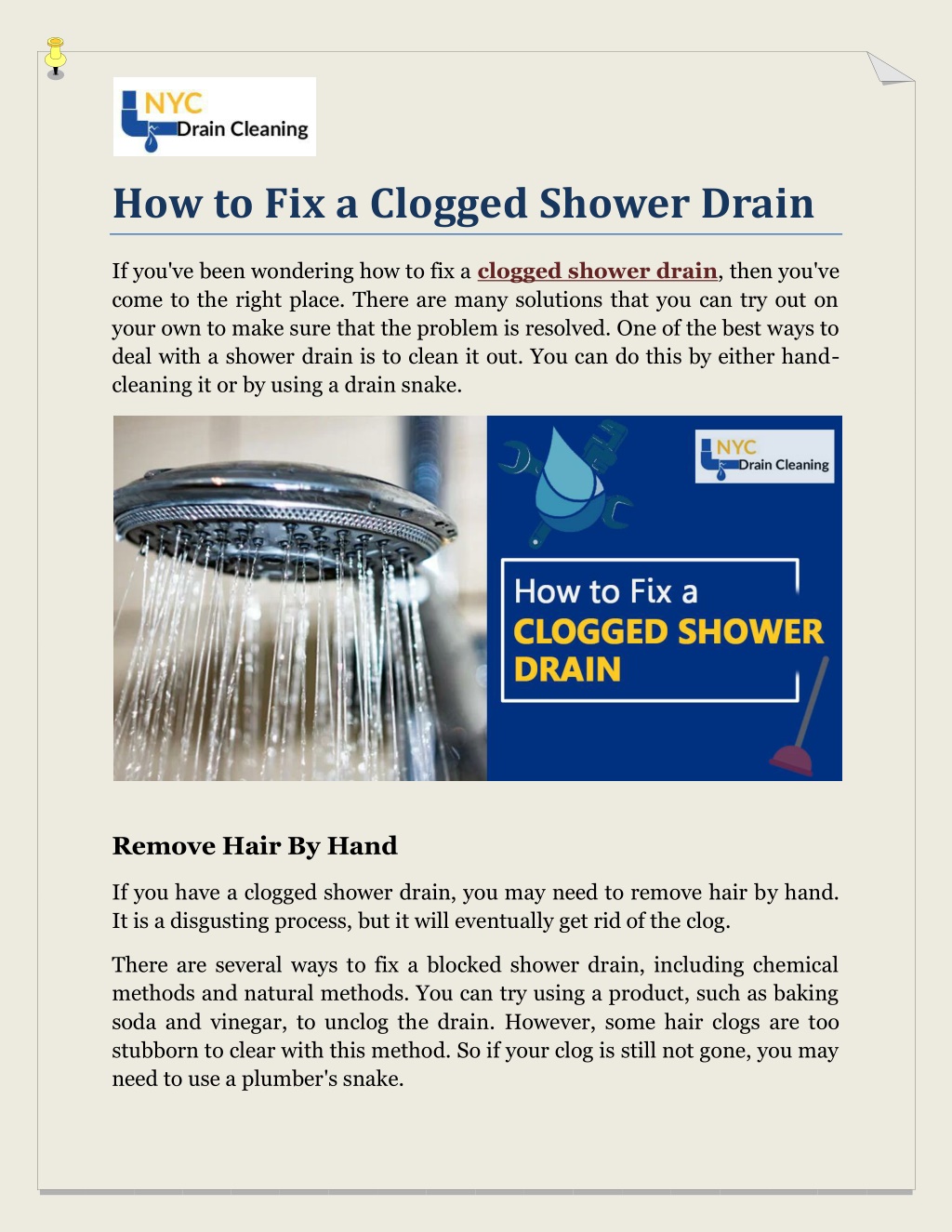 ppt-how-to-fix-a-clogged-shower-drain-powerpoint-presentation-free