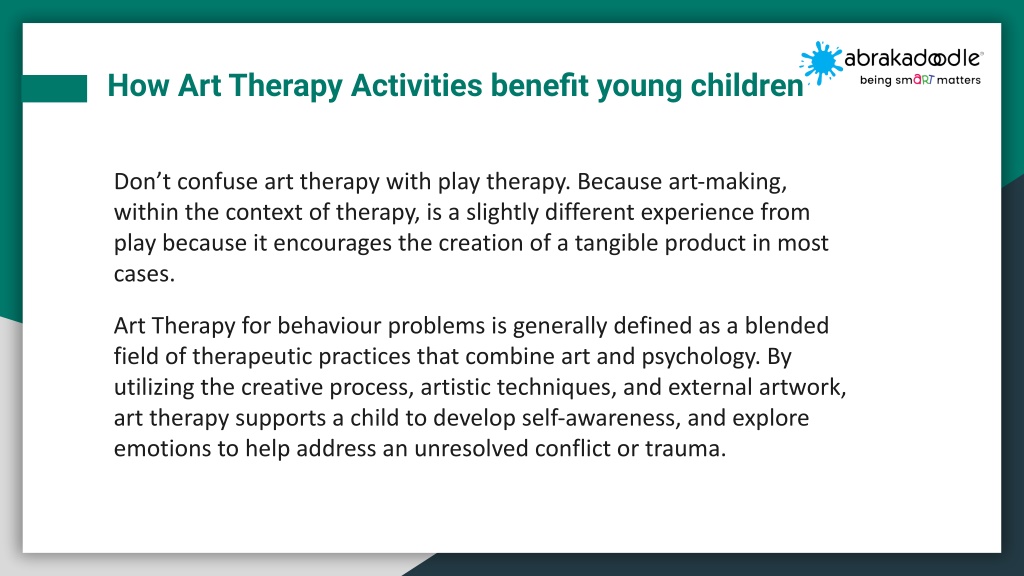 Ppt - How Art Therapy Activities Benefit Young Children Powerpoint 