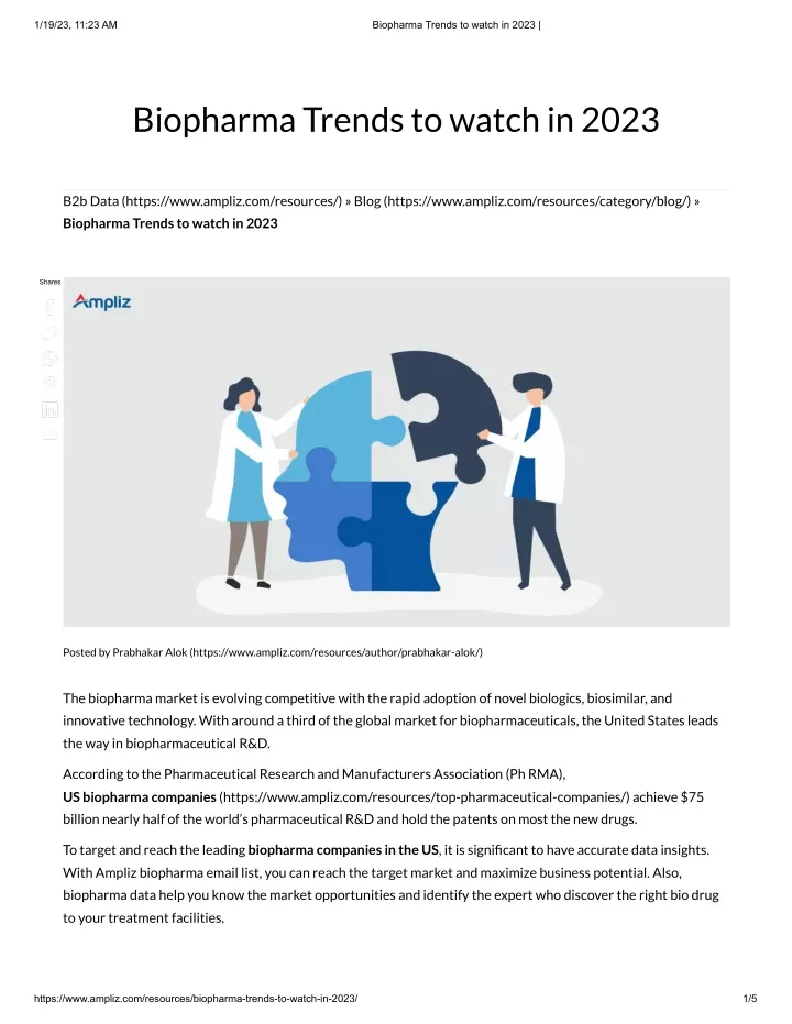 PPT - Biopharma Trends To Watch In 2023 _ PowerPoint Presentation, Free ...