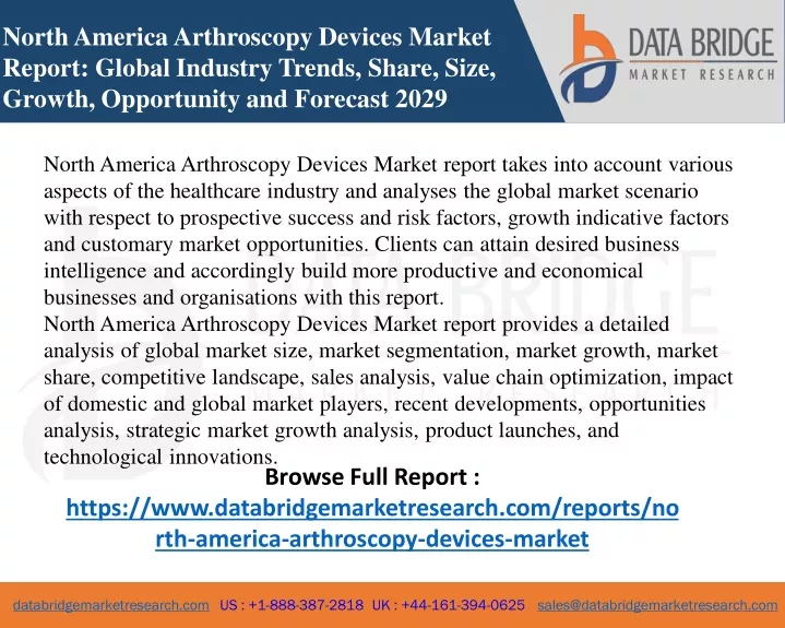 Ppt North America Arthroscopy Devices Market Healthcare Powerpoint Presentation Id11905954 9377