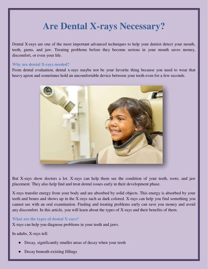 PPT Are Dental Xrays Necessary? PowerPoint Presentation, free