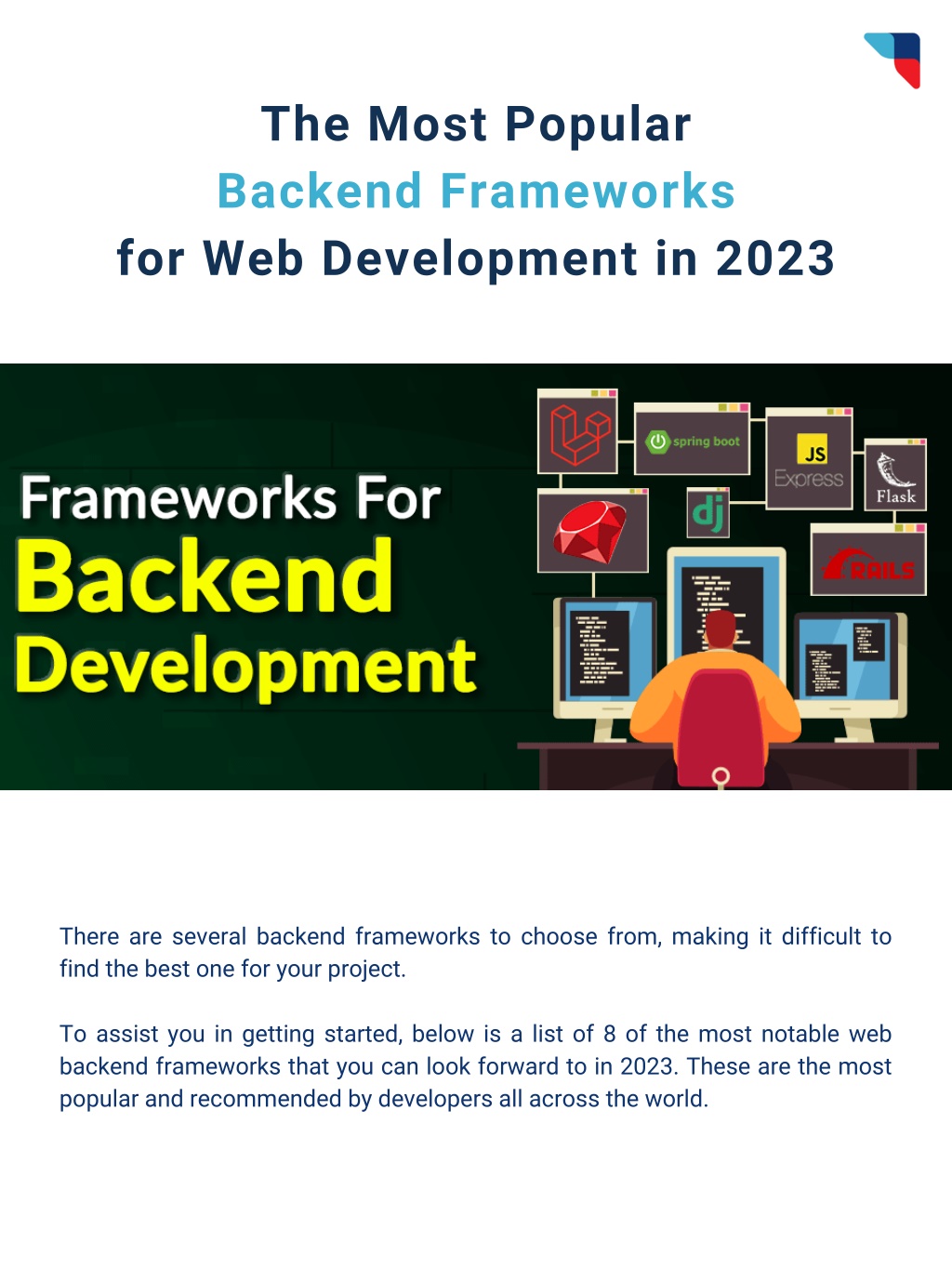 PPT - Best Backend Frameworks Every Business Should Know In 2023 ...