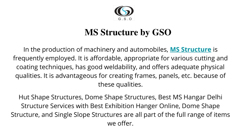 PPT - GSO Offering the MS Structure Tent PowerPoint Presentation, free ...