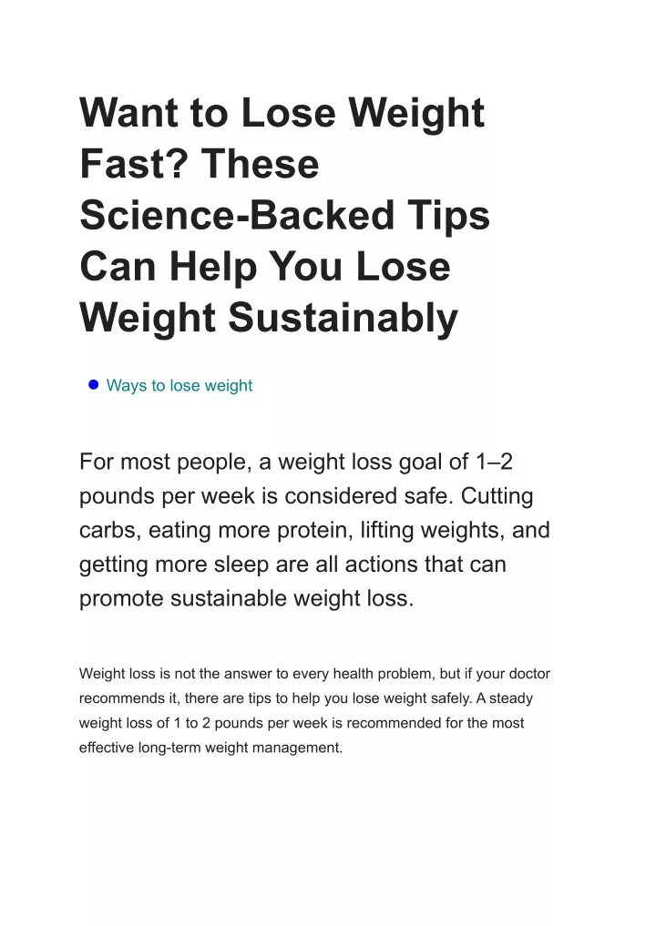 ppt-want-to-lose-weight-fast-these-science-backed-tips-can-help-you