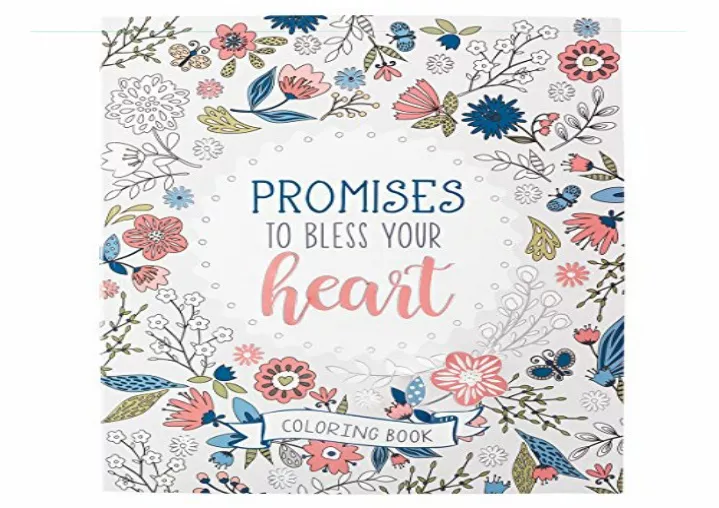 PPT PDF/READ Promises to Bless Your Heart Inspirational Coloring Book