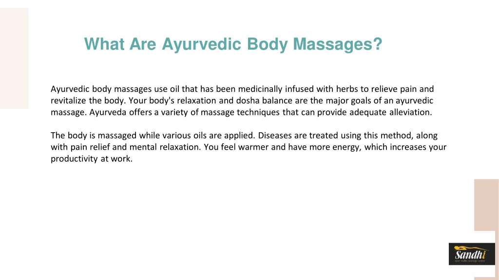 Ppt Different Types Of Ayurvedic Massage And Its Benefits Powerpoint Presentation Id11910817 