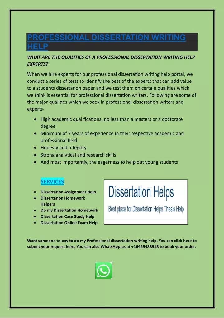 professional practice dissertation