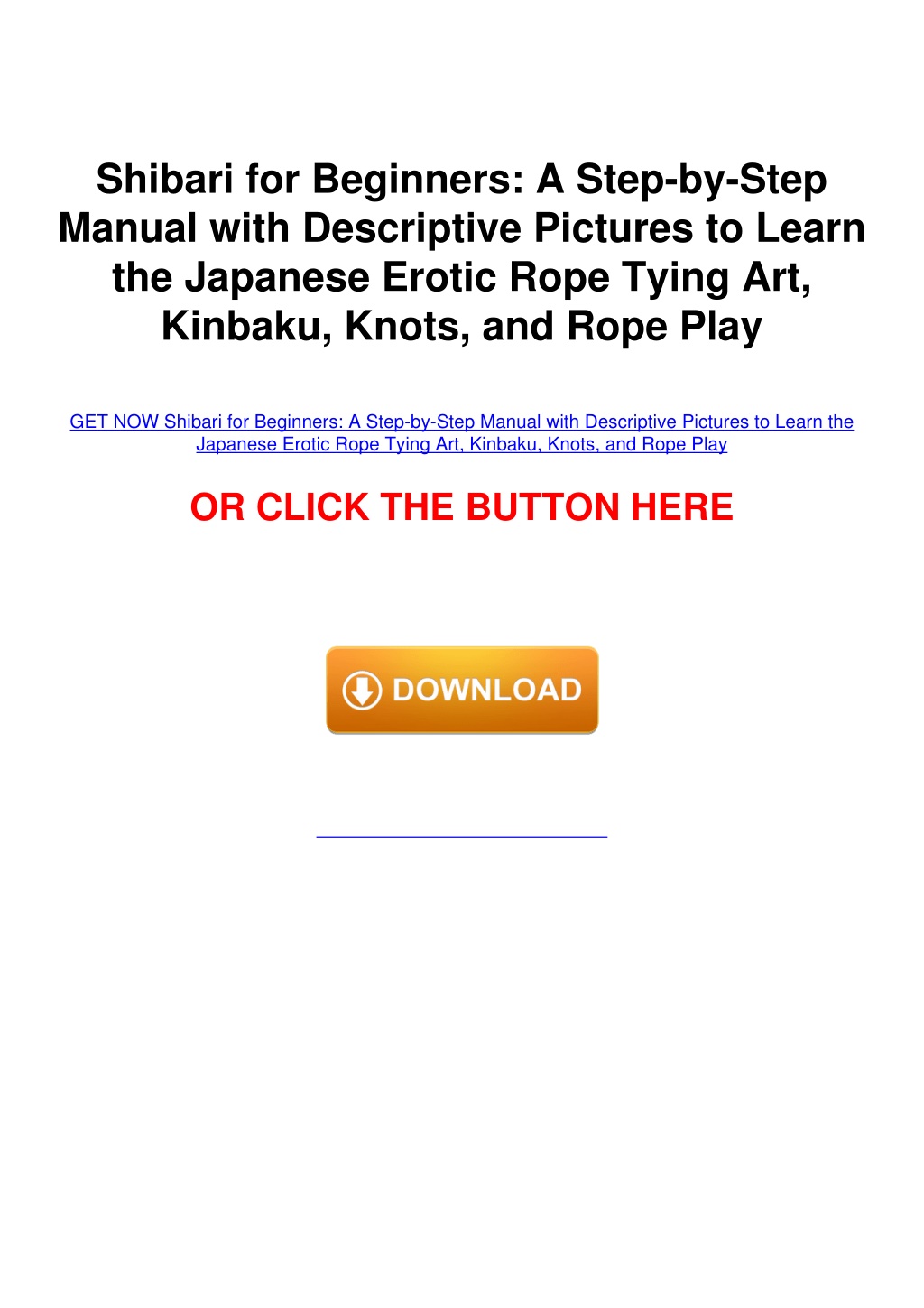 Ppt Download Pdf Shibari For Beginners A Step By Step Manual With