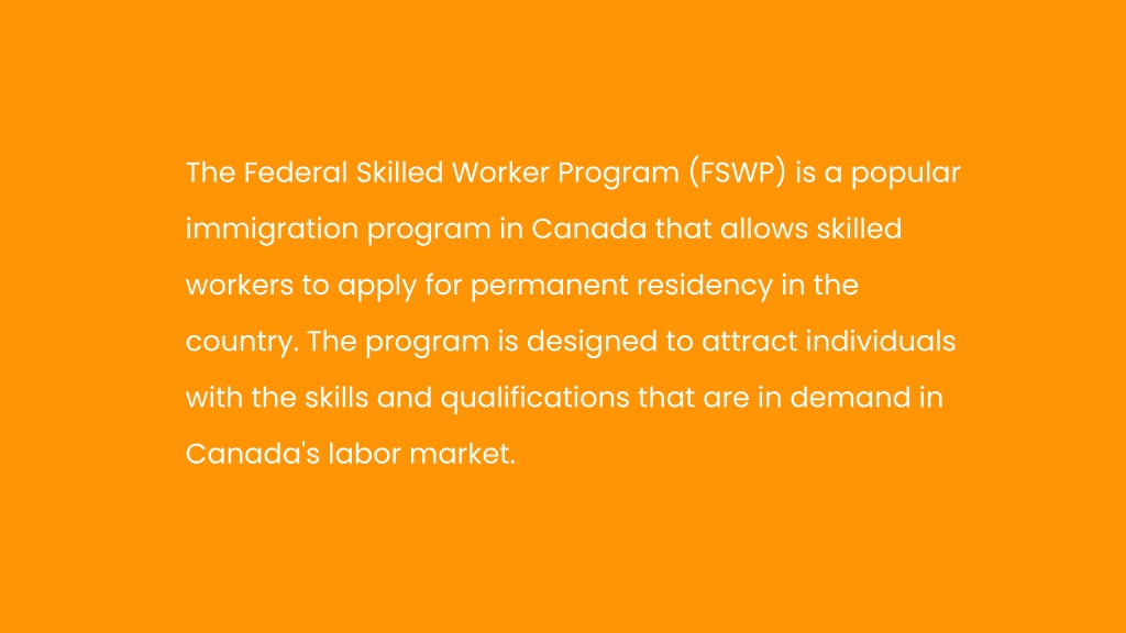 Ppt Winning The Federal Skilled Worker Program In Canada Powerpoint Presentation Id11914857 1960