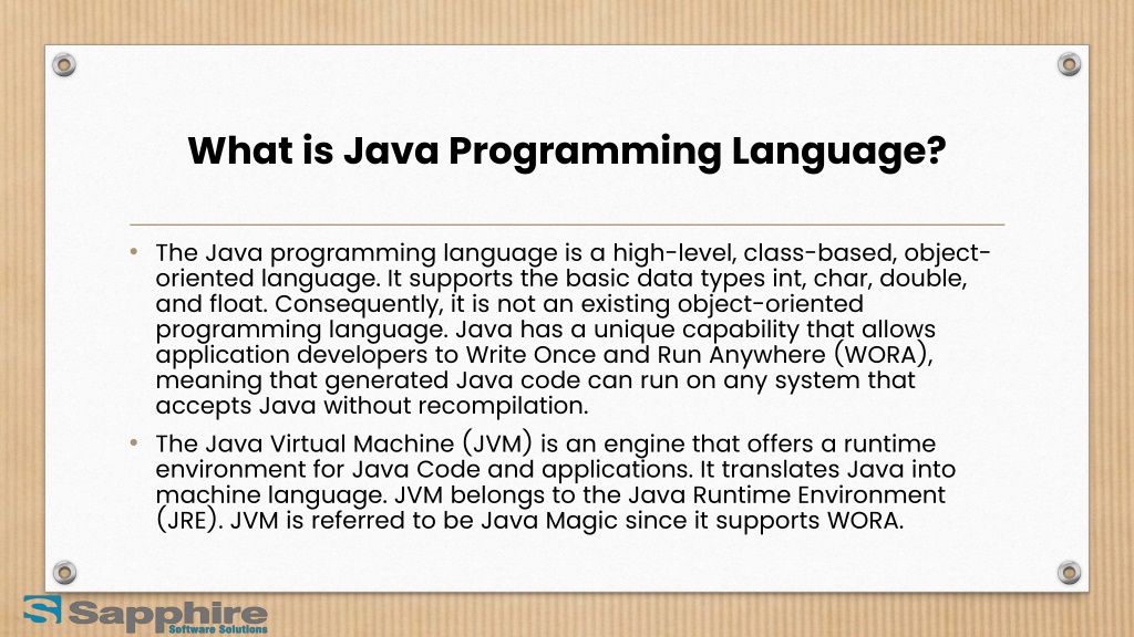 PPT - What is Java Development Kit (JDK) Brief Information About Java ...