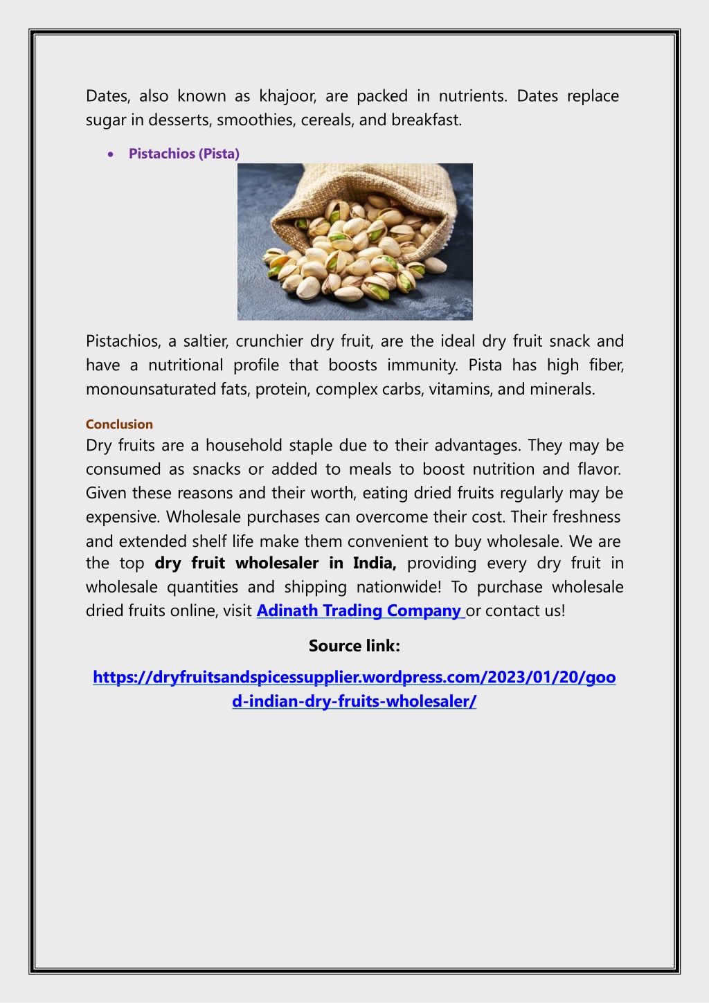 PPT - Finding a Good Indian Dry Fruits Wholesaler PowerPoint ...