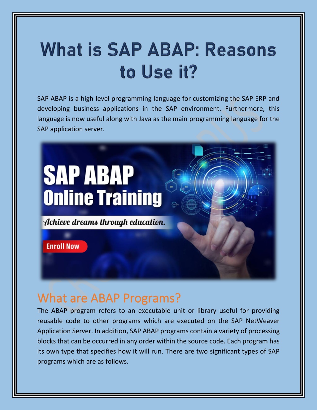 PPT - What is SAP ABAP Reasons to Use it PowerPoint Presentation, free ...