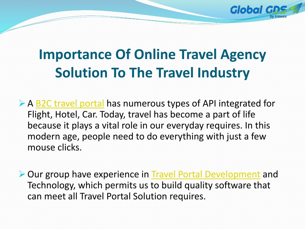 importance of online travel agency